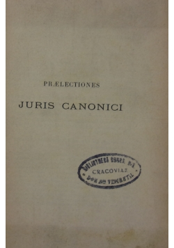 Praelectiones Juris Canonici, 1918 r.