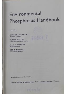 Environmental Phosphorus Handbook