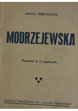Modrzejewska, 1933r.