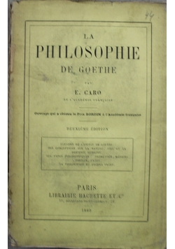 La philosophie de Goethe 1880 r.