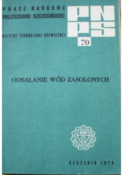 Odsalanie wód zasolonych