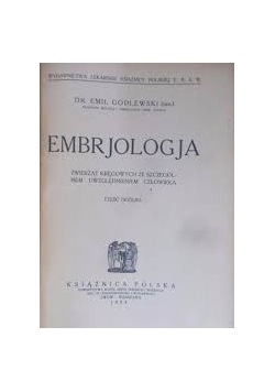 Embrojologja ,1924 r.