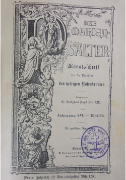Der Marien - psalter, 1892/93 r.