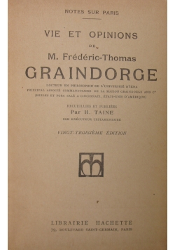 Graindorge, 1921r.