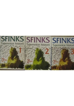 Sfinks tajemnice historii. Zestaw 3 książek
