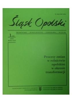Śląsk Opolski ,Nr 1