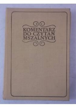 Komentarz do czytań mszalnych, cykl B