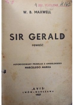 Sir Gerlad, 1937r.