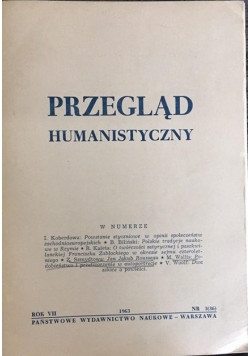 Przegląd humanistyczny