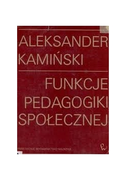 Funkcje pedagogiki społecznej
