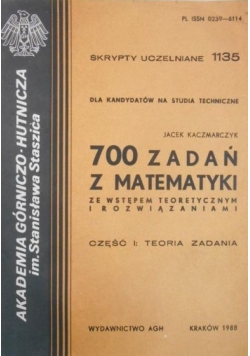 700 zadań z matematyki ze wstępem teoretycznym i rozwiązaniami