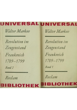 Revolution im Zeugenstand. Frankreich 1789-1799, zestaw 2 książek