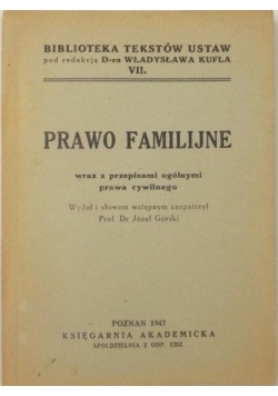 Prawo familijne, 1947 r.