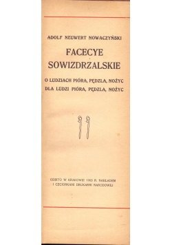Facecyle sowizdrzalskie,1903r