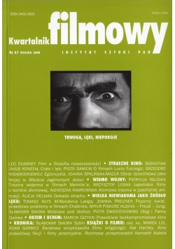 Kwartalnik filmowy  Nr 61