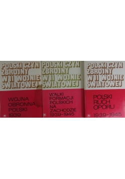 Polski czyn zbrojny w II wojnie światowej, 3 tomy