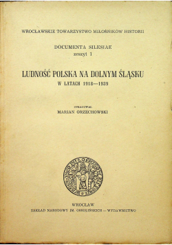 Ludność Polska na Dolnym Śląsku