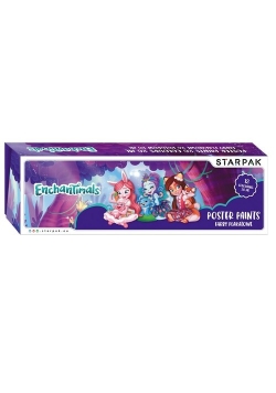 Farby plakatowe 12 kolorów 20ml Enchantimals