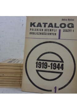 Katalog polskich stempli okolicznościowych, 16 zeszytów