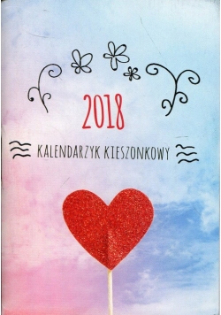 Kalendarz 2018 KK-1 kieszonkowy serce