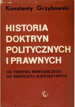 Historia doktryn politycznych i prawnych