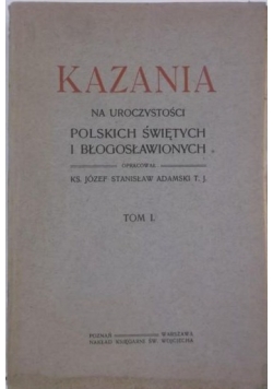 Kazania na uroczystości polskich świętych i błogosławionych, 1920 r.