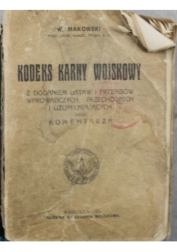 Kodeks Karny Wojskowy 1921 r.