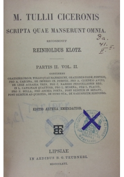 Scripta quae manserunt omnia, 1866 r.