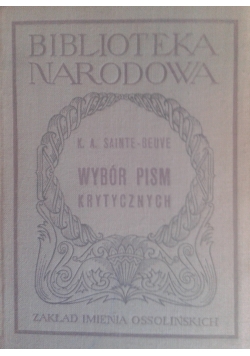 Wybór pism krytycznych