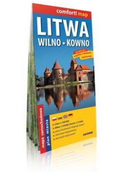 Comfort!map Litwa, Wilno, Kowno 1:700 000 mapa