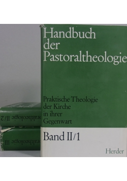 Handbuch der Pastoraltheologie ,Tom III,II/2,II/1