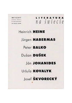 Literatura na świecie Nr 7-8/2017