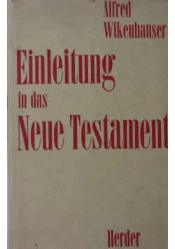 Einleitung in das neue testament