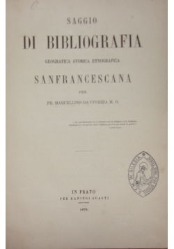 Saggio di bibliografia, 1879 r.