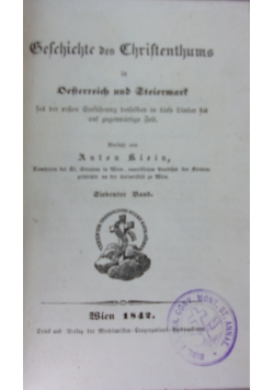 Geschichte des christentums, 1842 r.