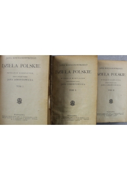 Dzieła Polskie tom 1 do 3 1919 r