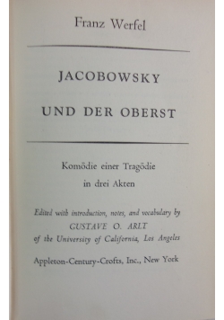 Jacobowsky und der oberst, 1945 r.