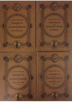 Handbuch der kunstgeschichte , tom I-IV, ok.1904r.