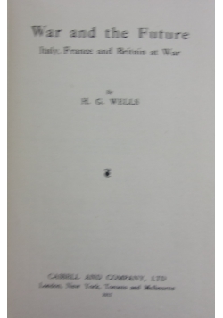 War and the Future ,1917 r.
