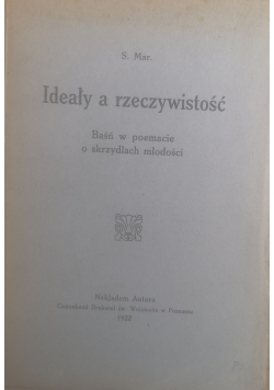 Ideały a rzeczywistość, 1922 r.
