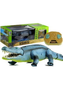 Zdalnie sterowany aligator niebieski