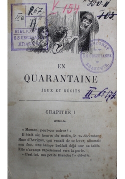 En Quarantaine 1882 r.