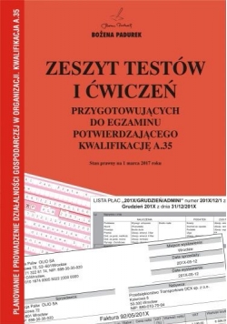 Zeszyt testów i ćwiczeń przygotowujących do egzaminu potwierdzającego kwalifikację a.35