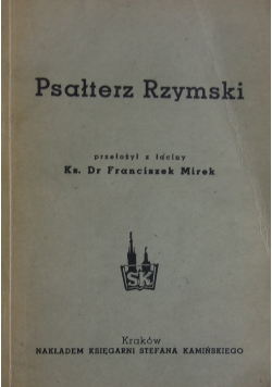 Psałterz Rzymski wyd. 1947r.