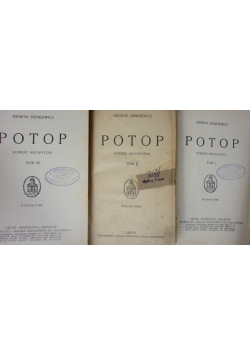 Potop, tom I-III, 1930 r.