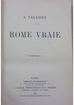 Rome Vraie, 1867 r