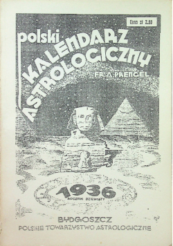Kalendarz astrologiczny na rok 1936