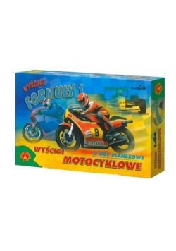 Wyścigi motocyklowe 2 gry planszowe ALEX