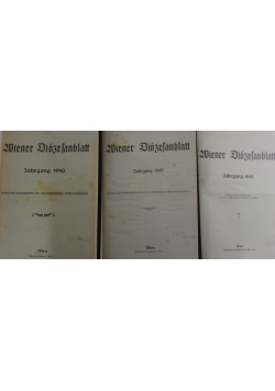 Wiener Diozesan Blatt,1949 r. ,Zestaw 3 książek