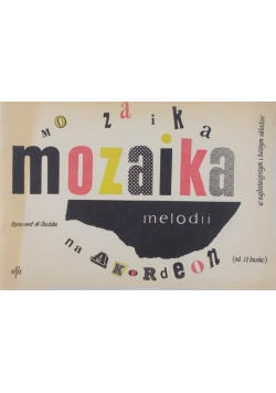 Mozaika melodii na akordeon, Nuty